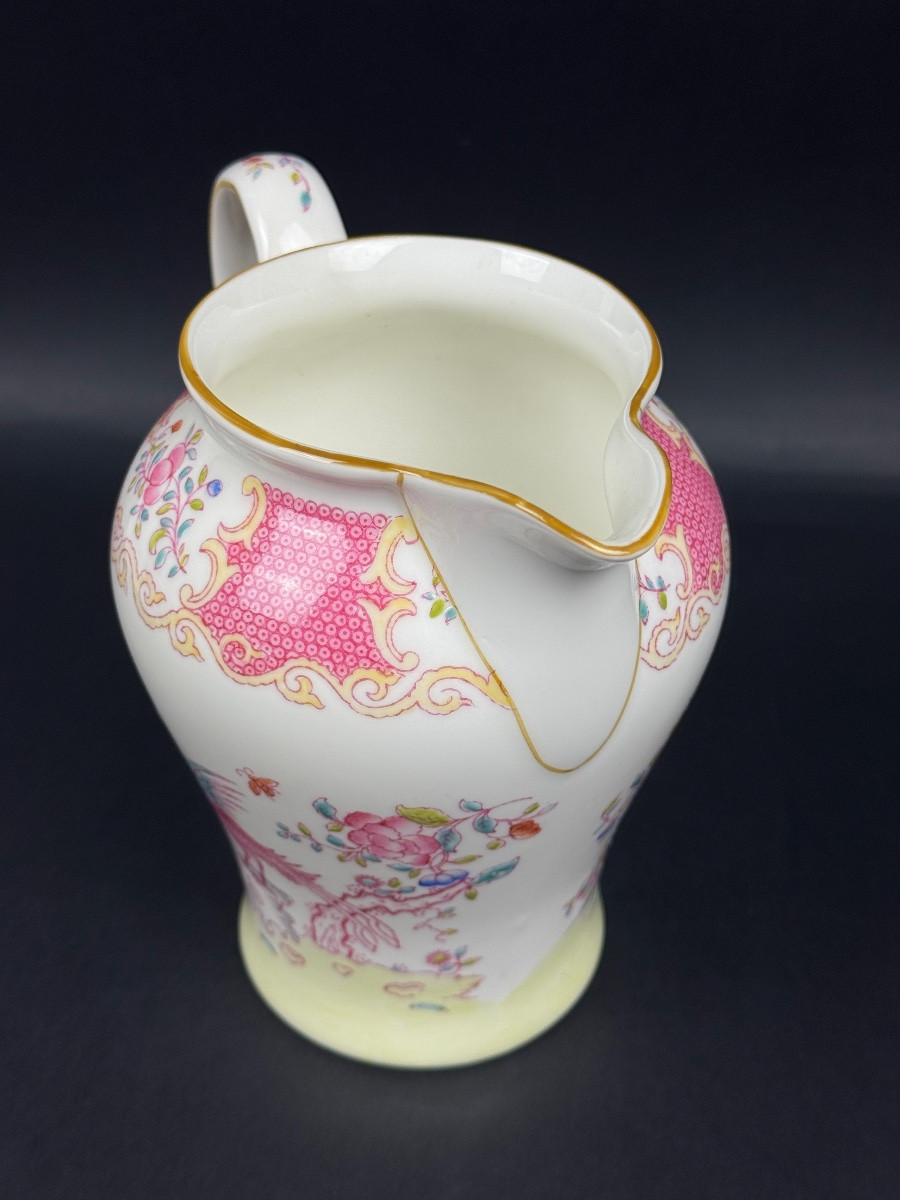 Minton, Pink Cockatrice, grand pot à lait, pichet-photo-4