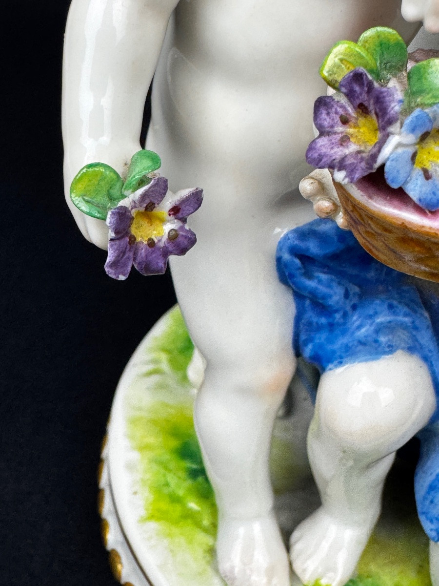 Pied de lampe,  en porcelaine de Dresde, Ludwigsburg-photo-5