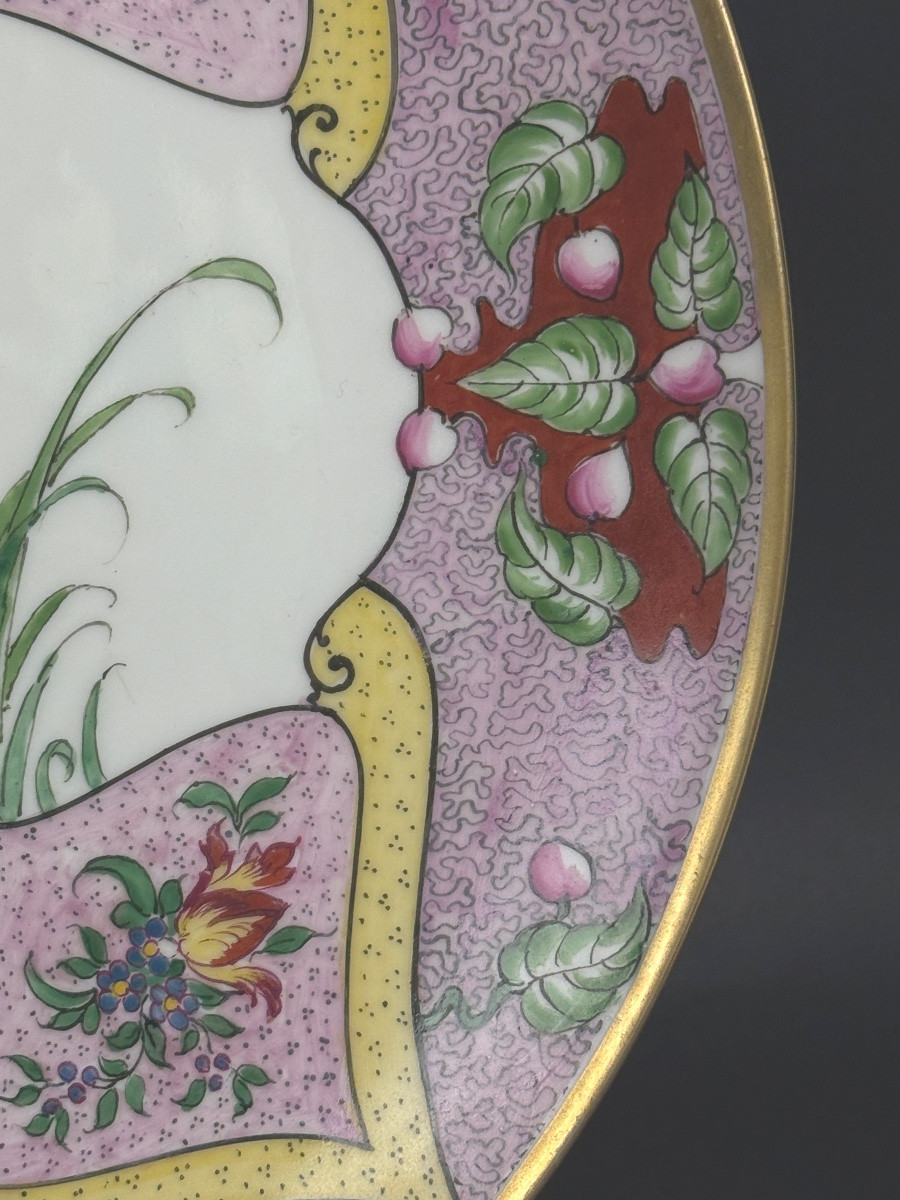 Limoges Porcelain Dish, Henri Creange-photo-3