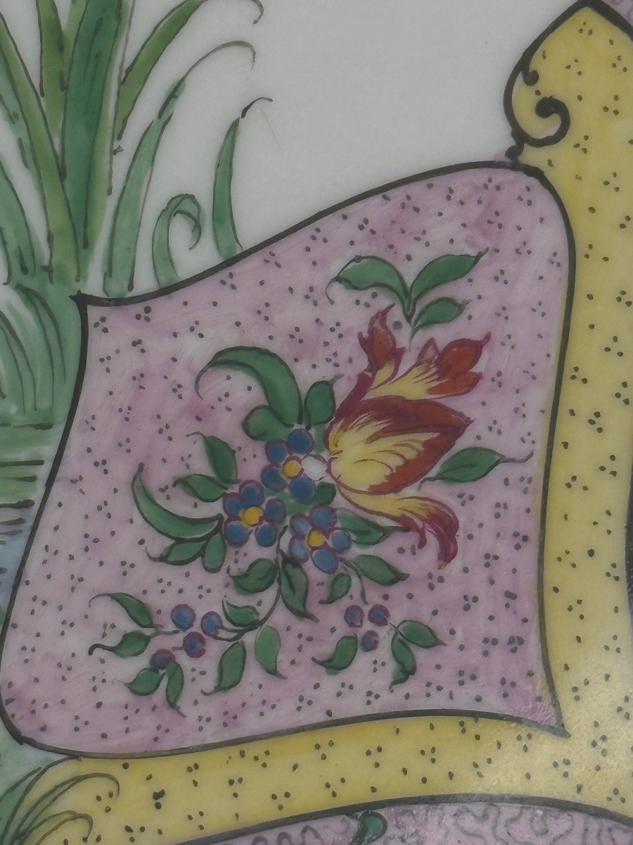 Limoges Porcelain Dish, Henri Creange-photo-1