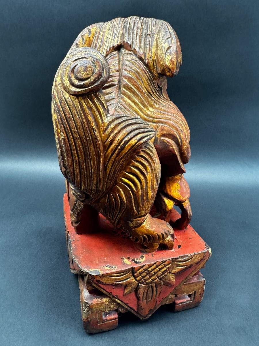 China, Pair Of Fo Dogs, Guardian Lions-photo-5
