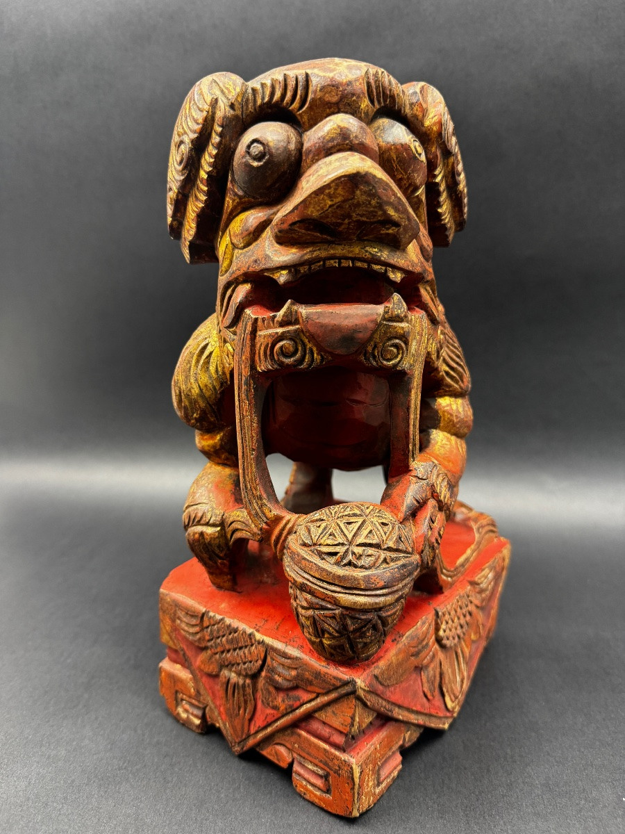 China, Pair Of Fo Dogs, Guardian Lions-photo-6