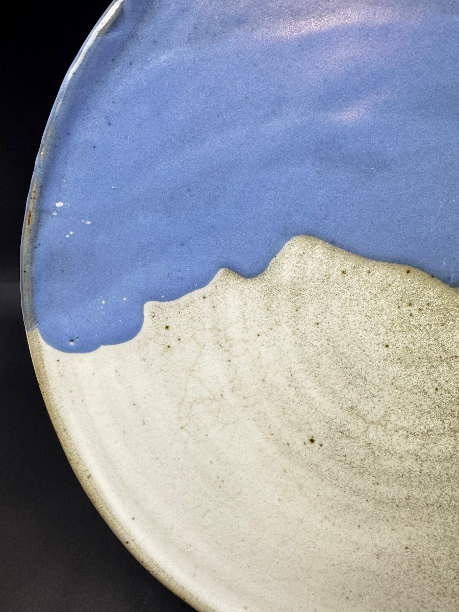 Large Ceramic Dish In The Style Of Gilbert Valentin-photo-4