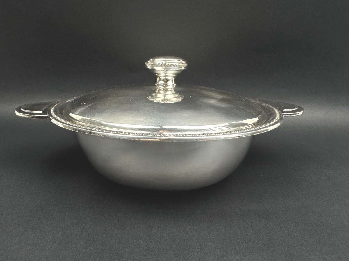 Silver-plated Vegetable Dish, "malmaison" Model, Goldsmith Wiskemann-photo-2