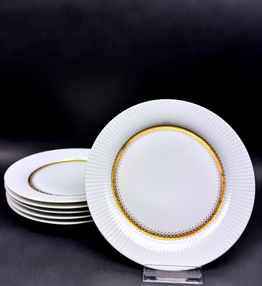 Rosenthal Tapio Wirkkala 6 assiettes plates Ondulation Studio-Linie-photo-2