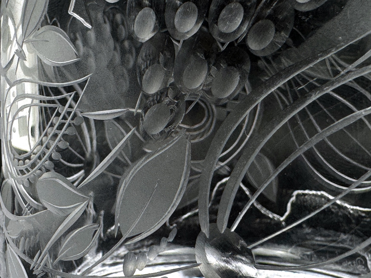 Crystal Vase By Bjorn Wiinblad For Rcr, Limited Edition Numbered 63/100-photo-5