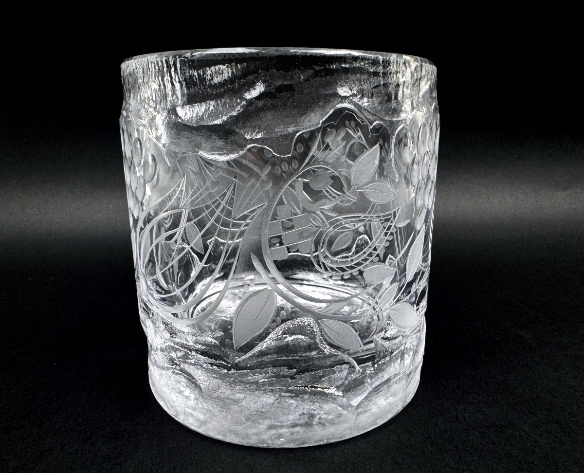 Crystal Vase By Bjorn Wiinblad For Rcr, Limited Edition Numbered 63/100