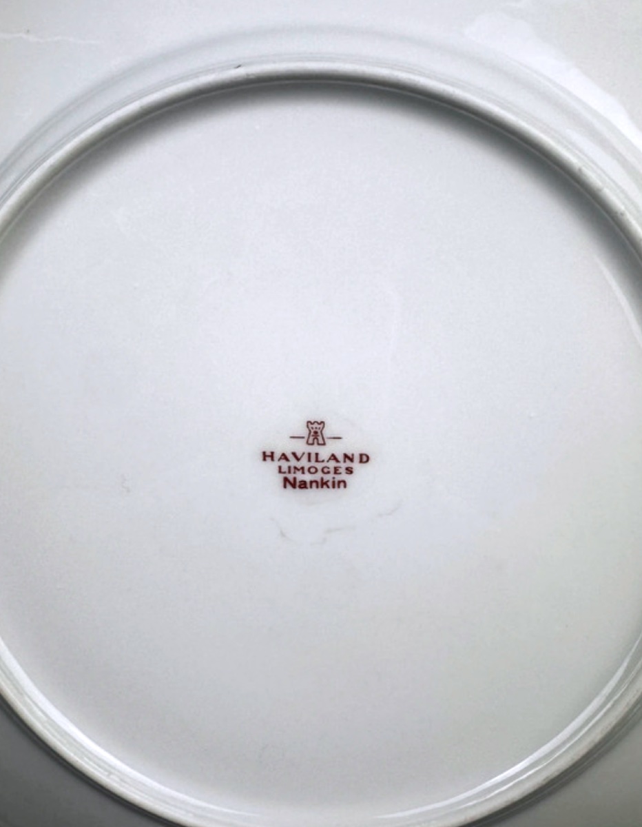 Set Of 6 Haviland Limoges Nankin Model Dinner Plates -photo-2
