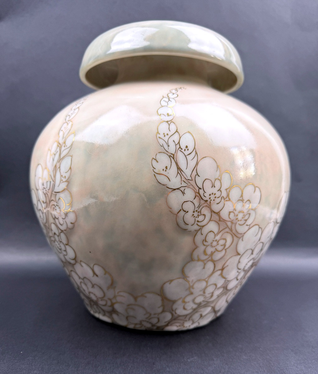 Camille Tharaud, Limoges, vase de forme amarante à col ourlé-photo-2
