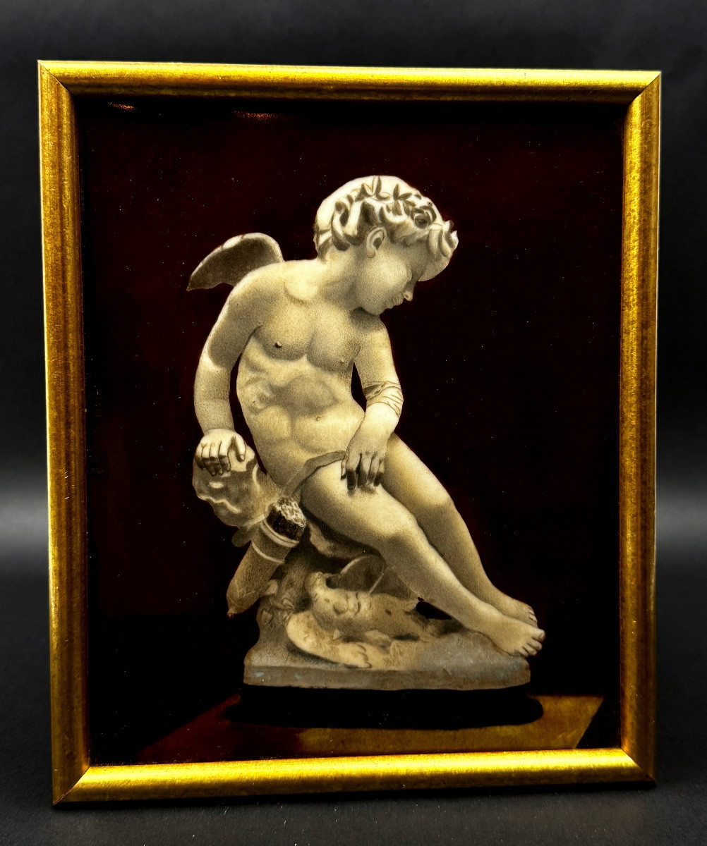 Émail de Limoges d’après L’ Amour blessé d'après Jean-Baptiste Carpeaux