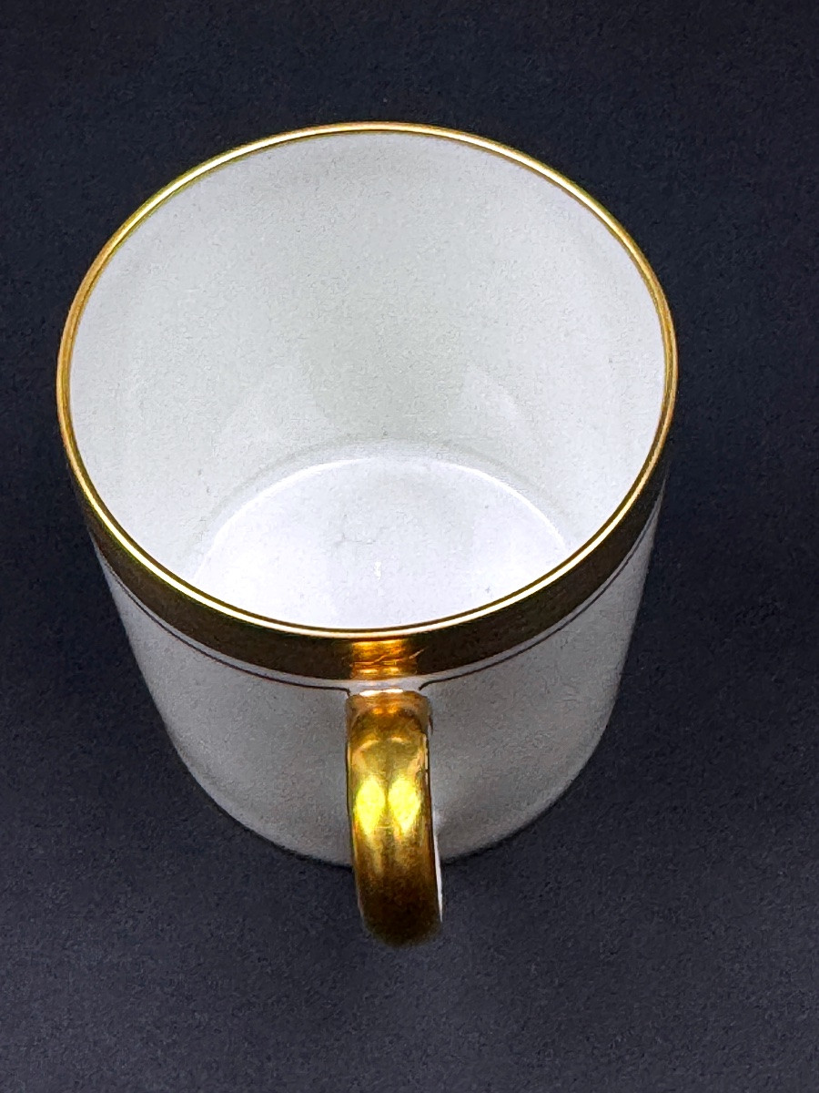 Suite de 6 tasses à café Ancienne Fabrique Royale de Limoges-photo-1