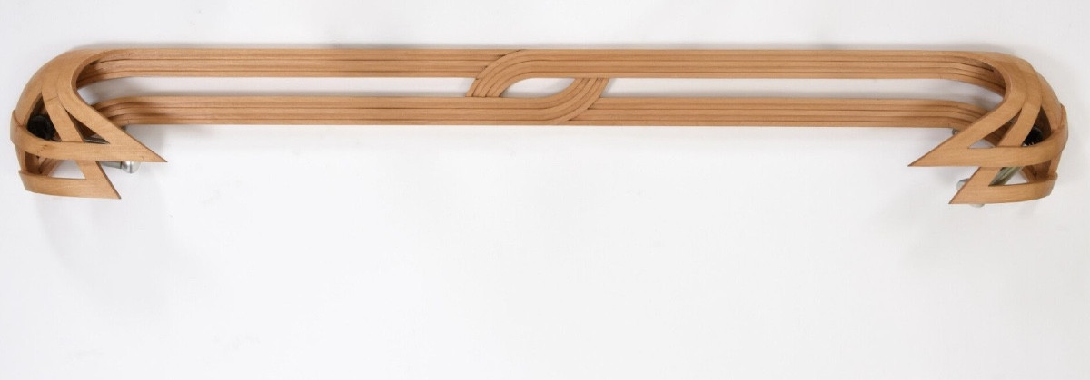 Vincent Gonzalez : applique murale sculptée bois cintré  années 1970