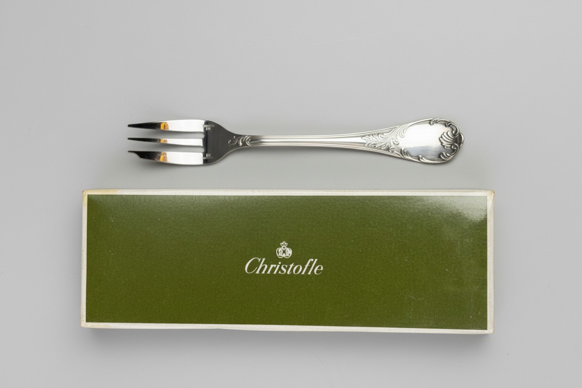 Lot de 12 fourchettes à gâteaux Christofle modèle Marly – neuves sous blister