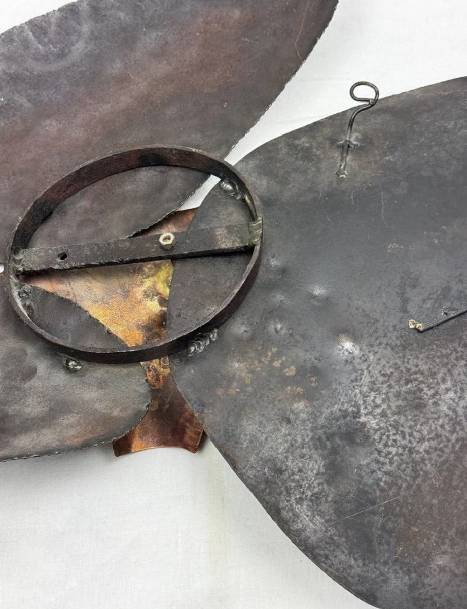 Ensemble de sculptures murales brutalistes signées B + D, vers 1965-1975-photo-7