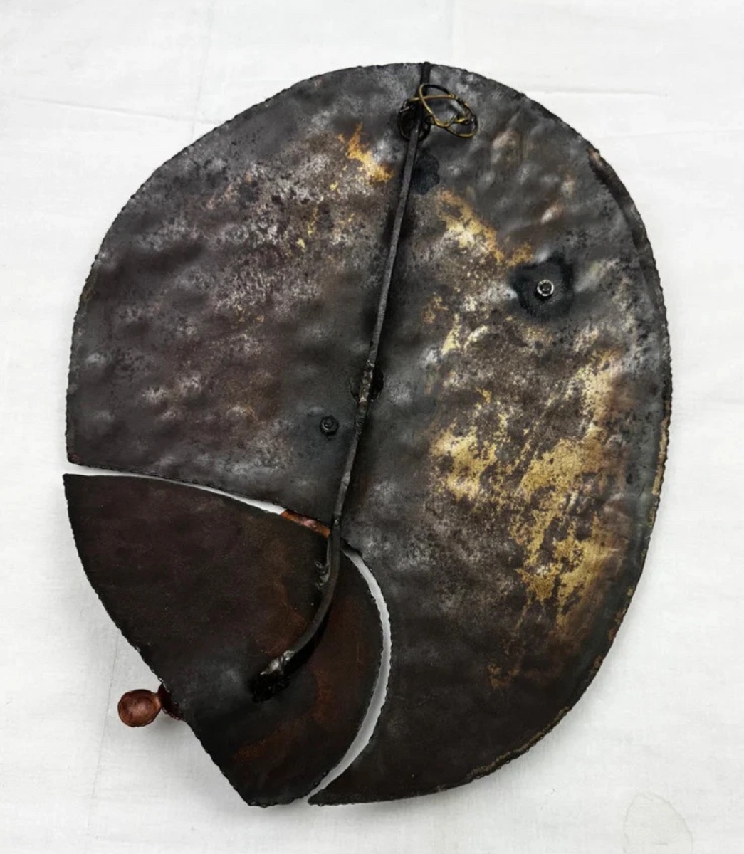 Ensemble de sculptures murales brutalistes signées B + D, vers 1965-1975-photo-8