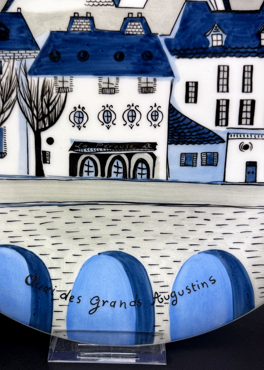 Primavera, paire d'assiettes en porcelaine de Limoges par catherine de Boysson-photo-4