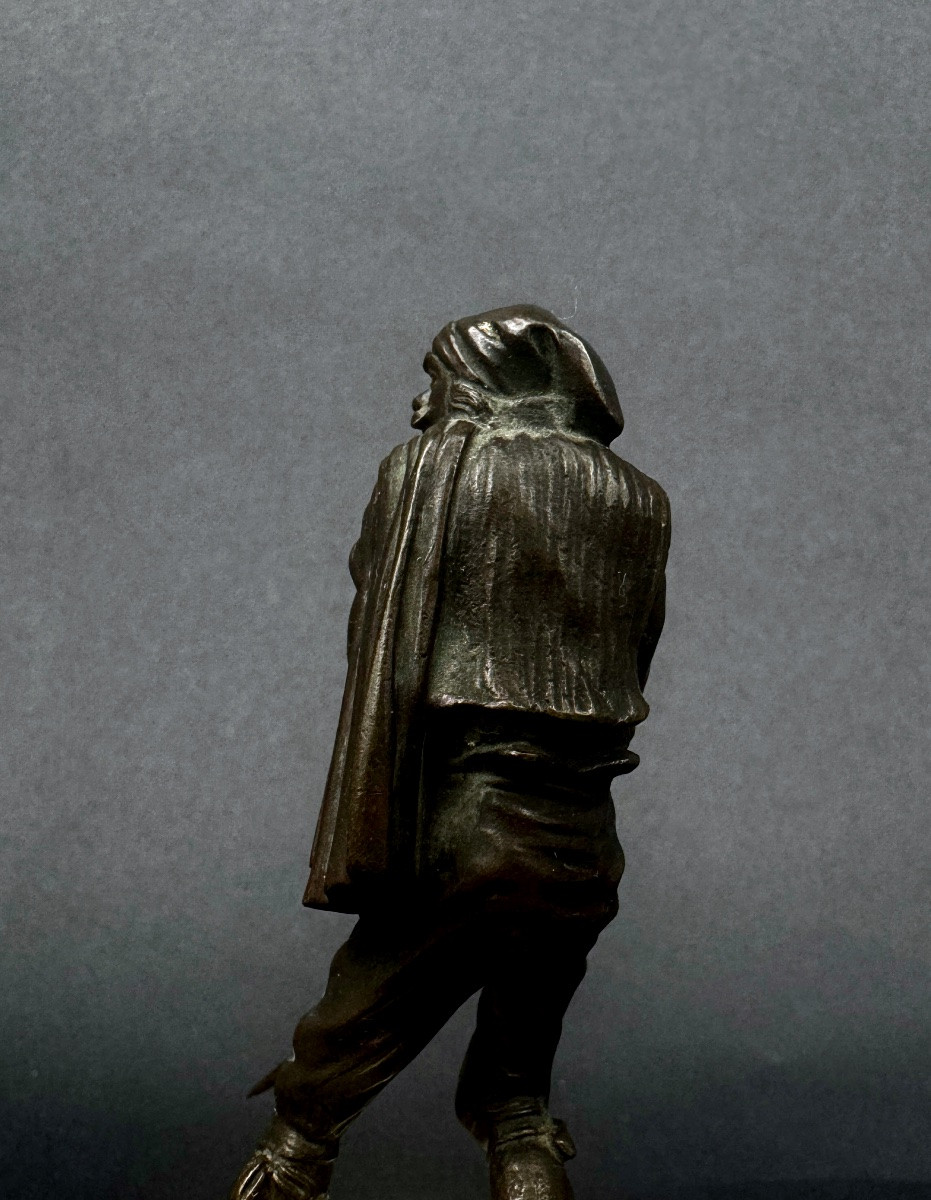 Commedia dell'arte, statuette en bronze, le Capitan.....ou autre-photo-1