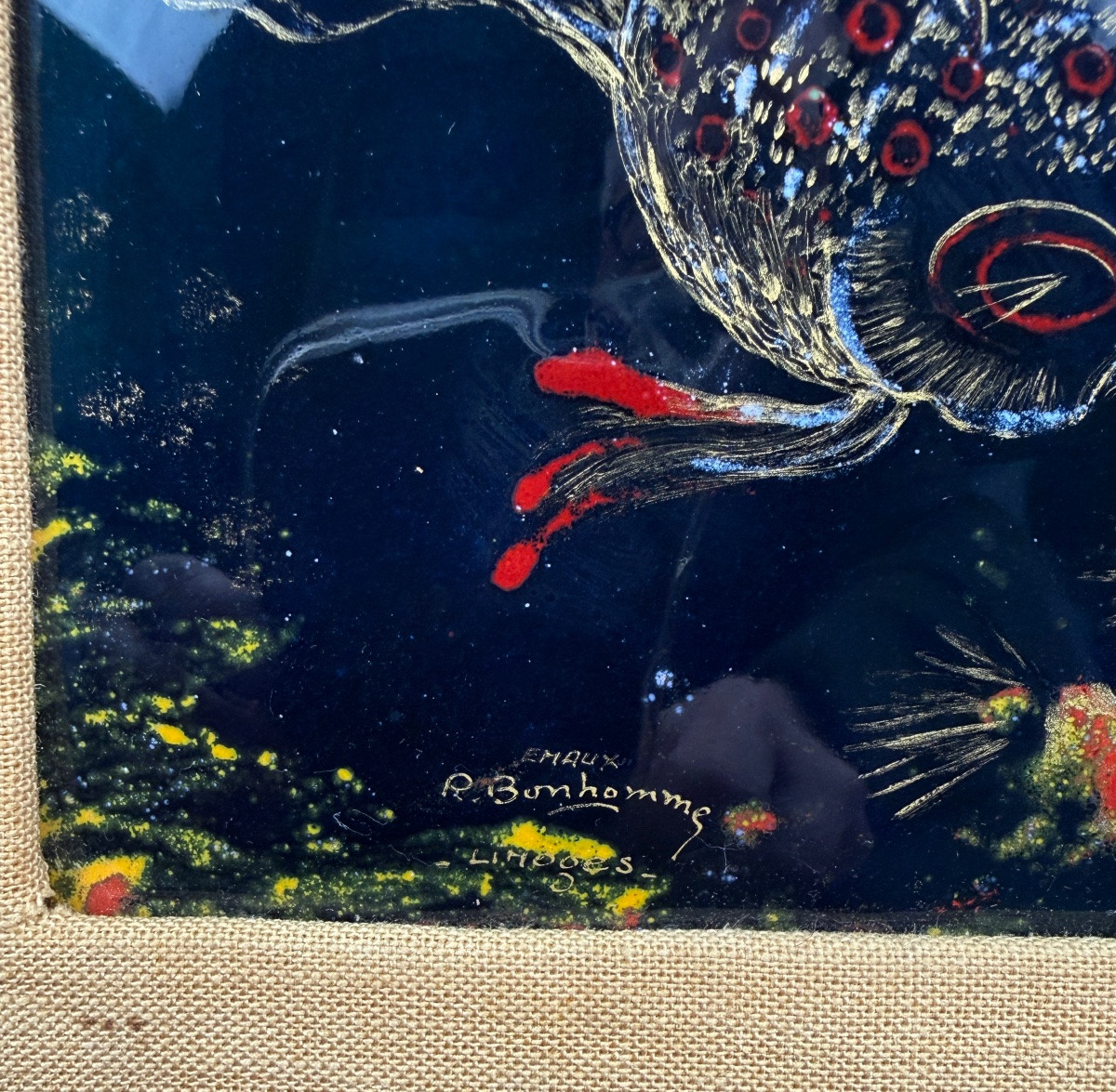 René Bonhomme, Limoges Enamels, Fish-photo-2