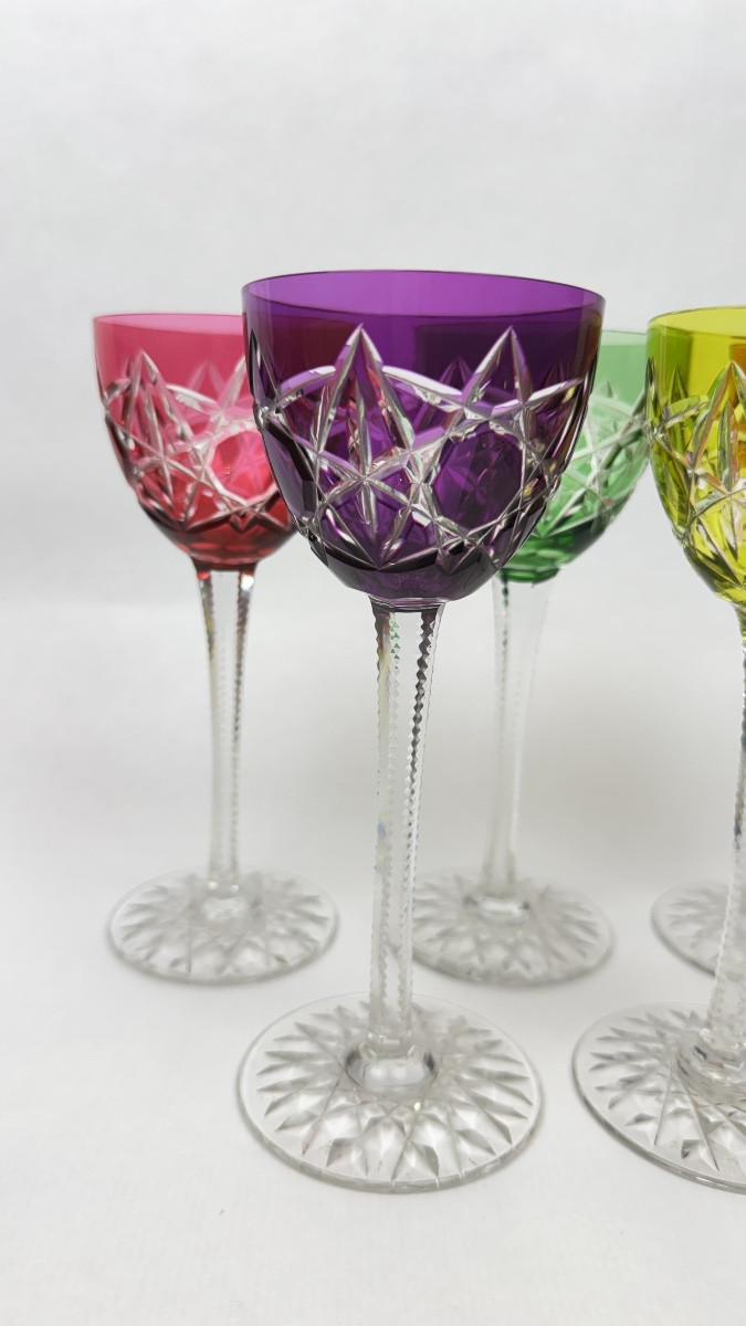 Set Of 5 Baccarat 19cm Double-layered Cut Crystal Glasses – Model S1136 2366.005-photo-2