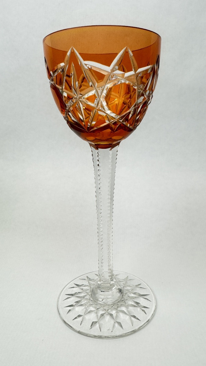 Set Of 5 Baccarat 19cm Double-layered Cut Crystal Glasses – Model S1136 2366.005-photo-2