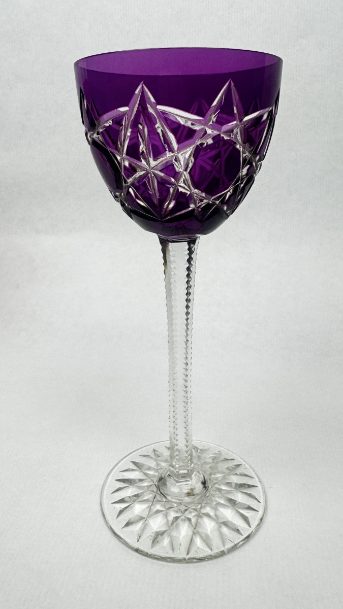 Set Of 5 Baccarat 19cm Double-layered Cut Crystal Glasses – Model S1136 2366.005-photo-5