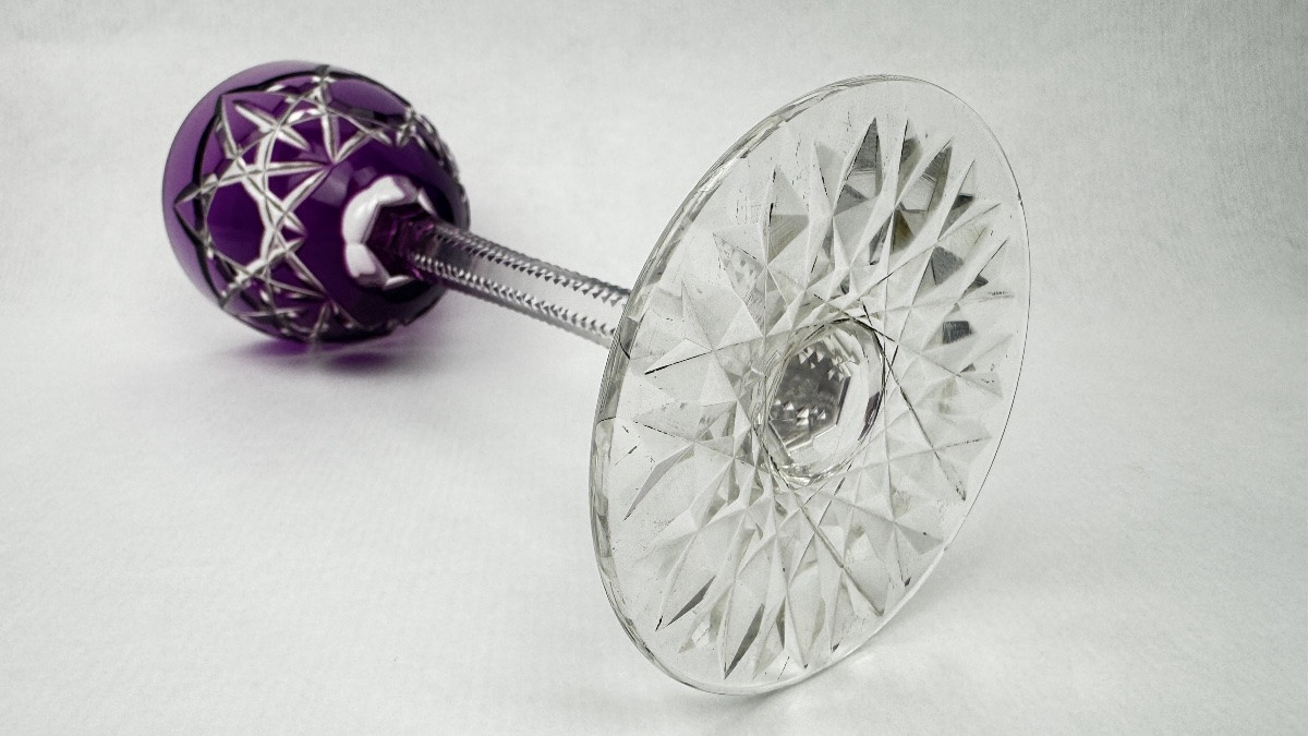 Set Of 5 Baccarat 19cm Double-layered Cut Crystal Glasses – Model S1136 2366.005-photo-8