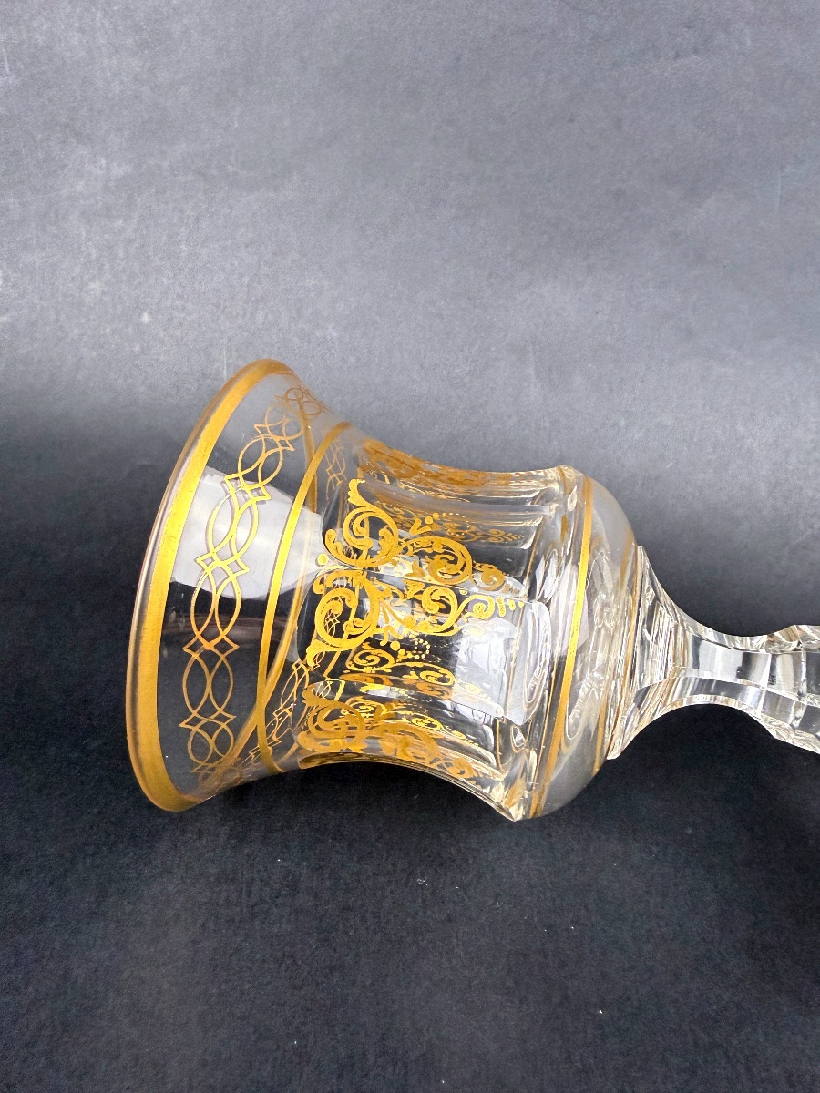 Verre à pied en cristal Charles X -photo-4