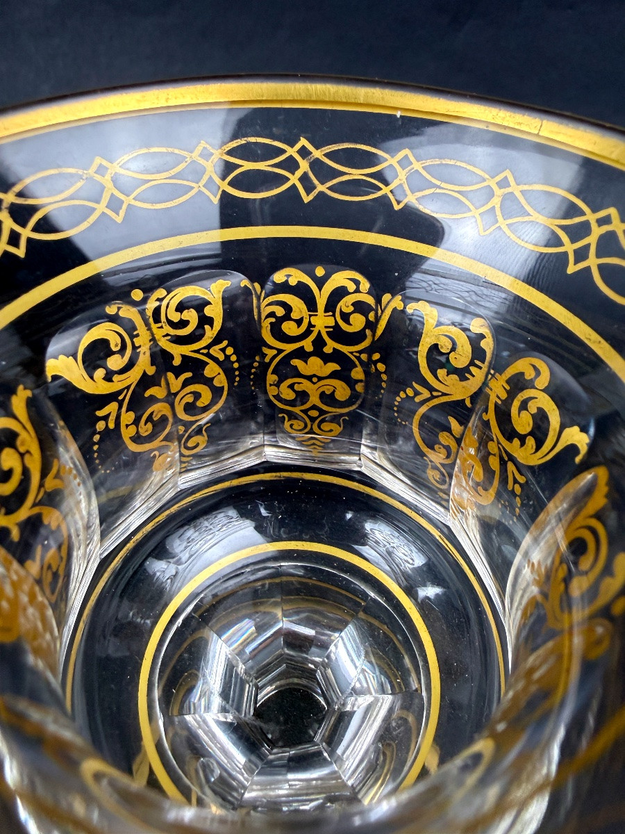 Verre à pied en cristal Charles X -photo-2