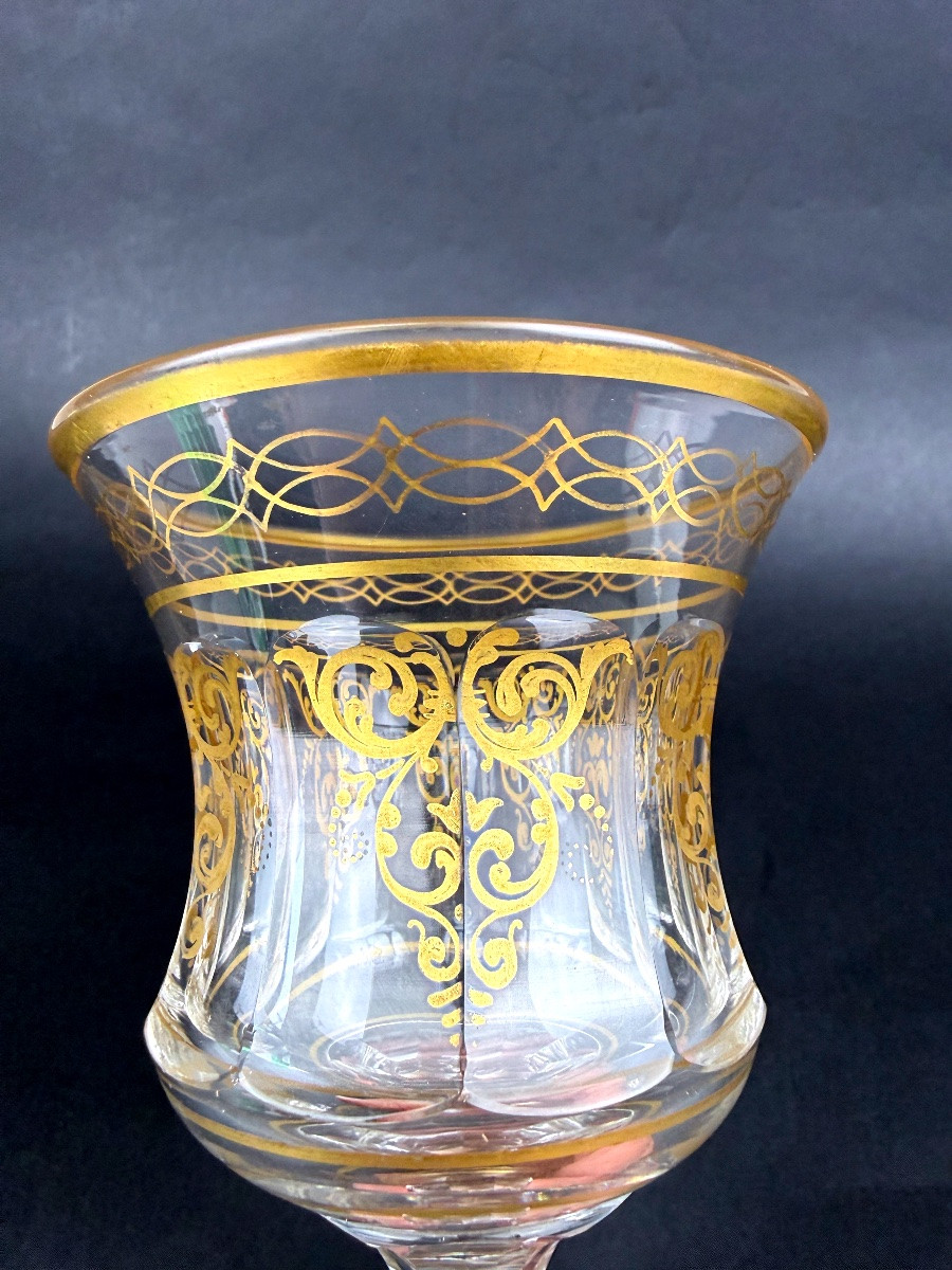 Verre à pied en cristal Charles X -photo-3