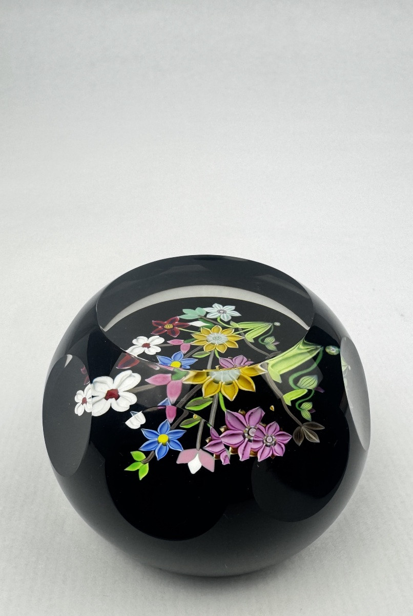 Perthshire, sulfure overlay bouquet de fleurs sur fond noir 1990 -                     2367,001-photo-4