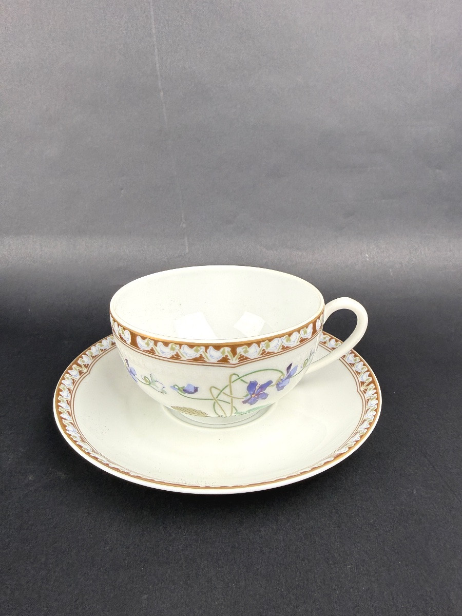 Haviland, coffret de 2 tasses à thé modèle Impératrice Eugénie                         2367,007-photo-4