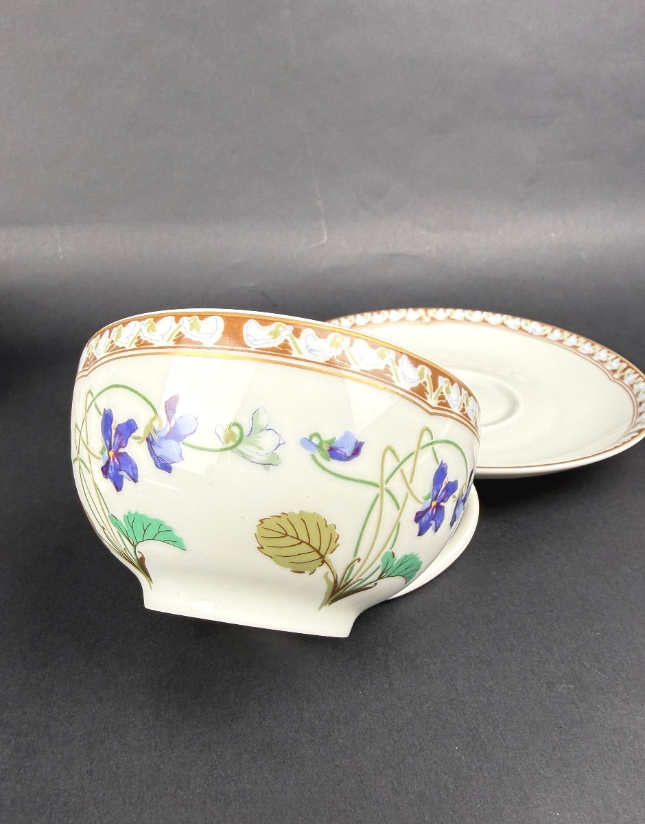 Haviland, coffret de 2 tasses à thé modèle Impératrice Eugénie                         2367,007-photo-1