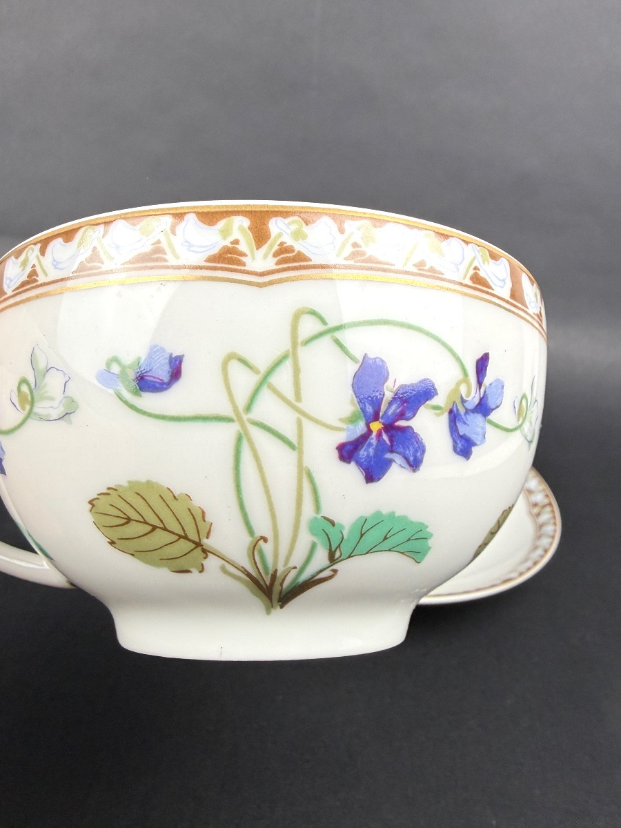 Haviland, coffret de 2 tasses à thé modèle Impératrice Eugénie                         2367,007-photo-2