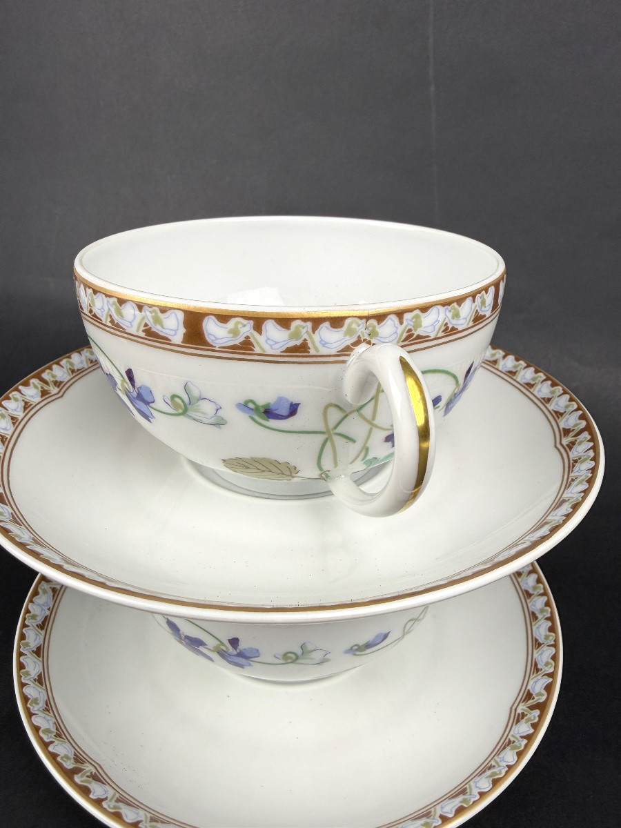 Haviland, coffret de 2 tasses à thé modèle Impératrice Eugénie                         2367,007-photo-4