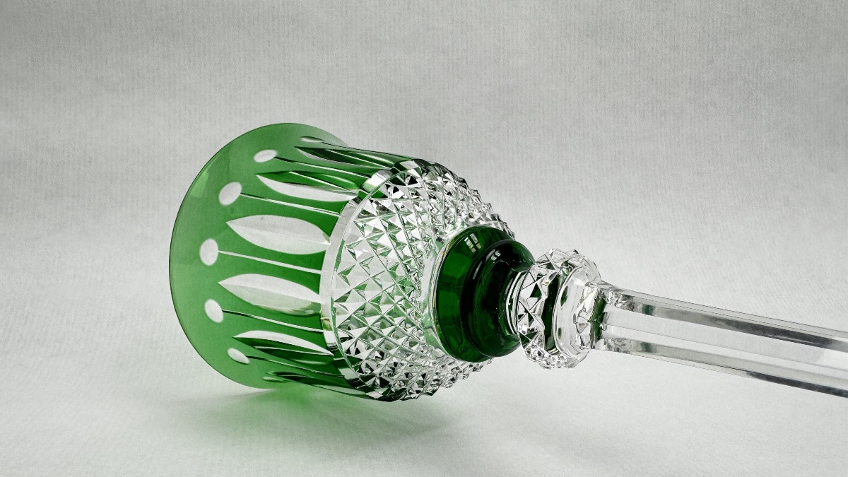 Saint-louis Crystal Water Glass, Tommy Model, Emerald-photo-2