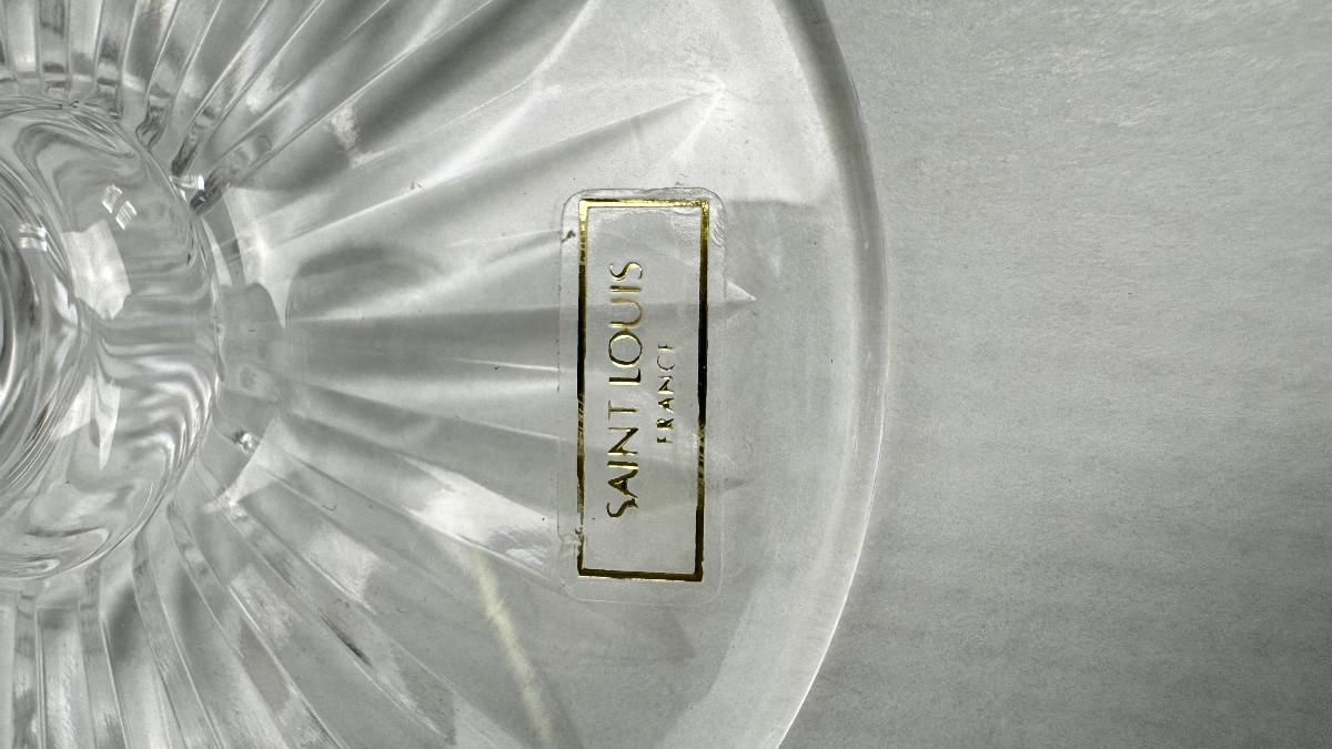 Saint-louis Crystal Water Glass, Tommy Model, Emerald-photo-3