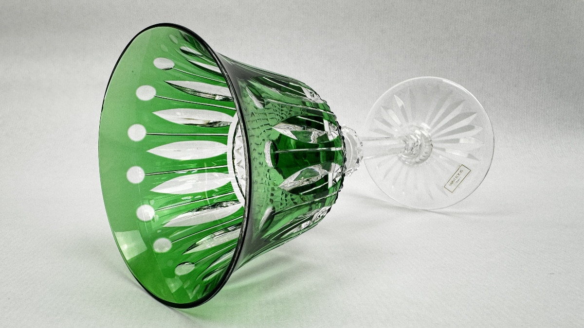 Saint-louis Crystal Water Glass, Tommy Model, Emerald