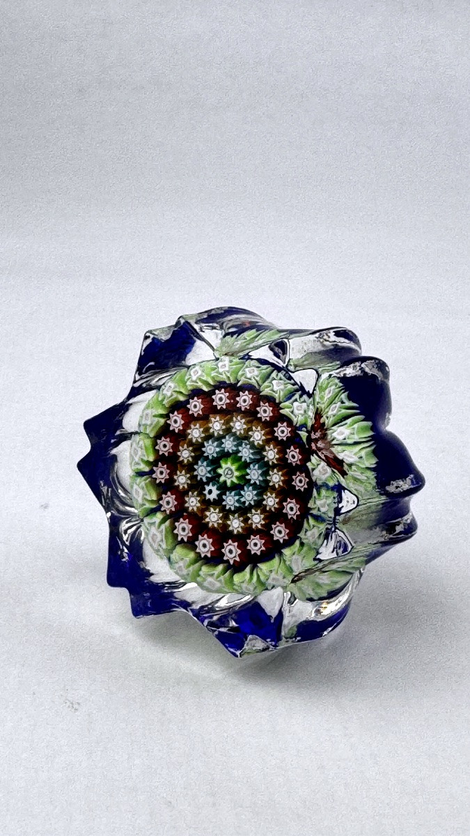 Perthshire Paperweight, Millefiori Sulfide Star Shape-photo-3