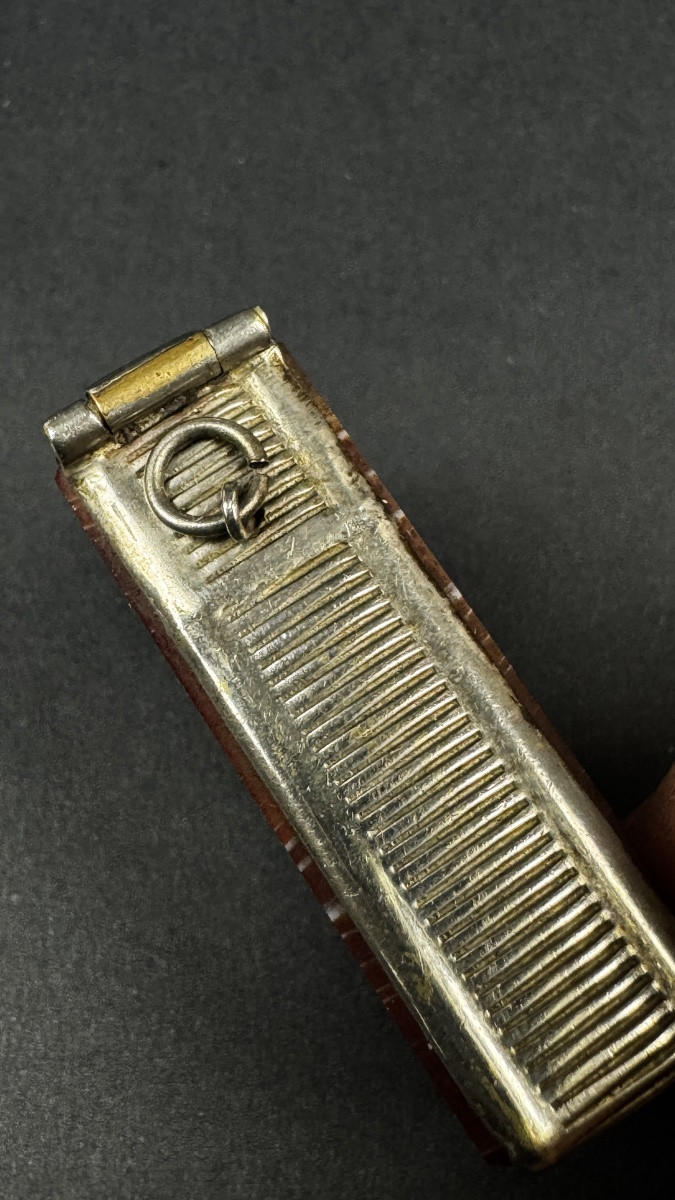 Pyrogène en agate et cuivre argenté-photo-4