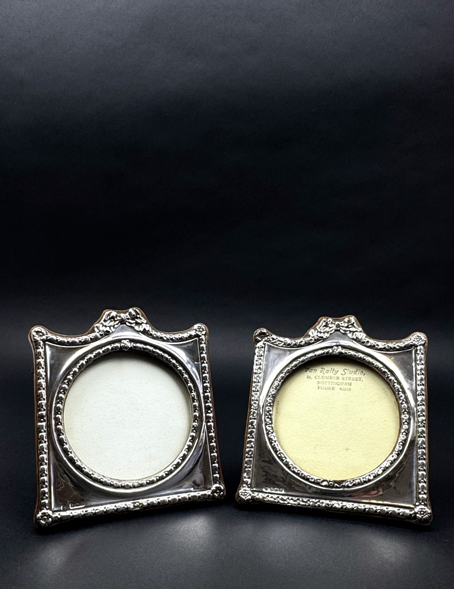 Pair Of English Silver Photo Frames, Birmingham, 1906/1908, 2367,033
