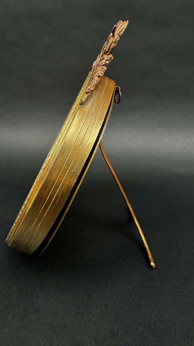 Grand cadre porte-photo en bronze doré                                                 2367,034-photo-3