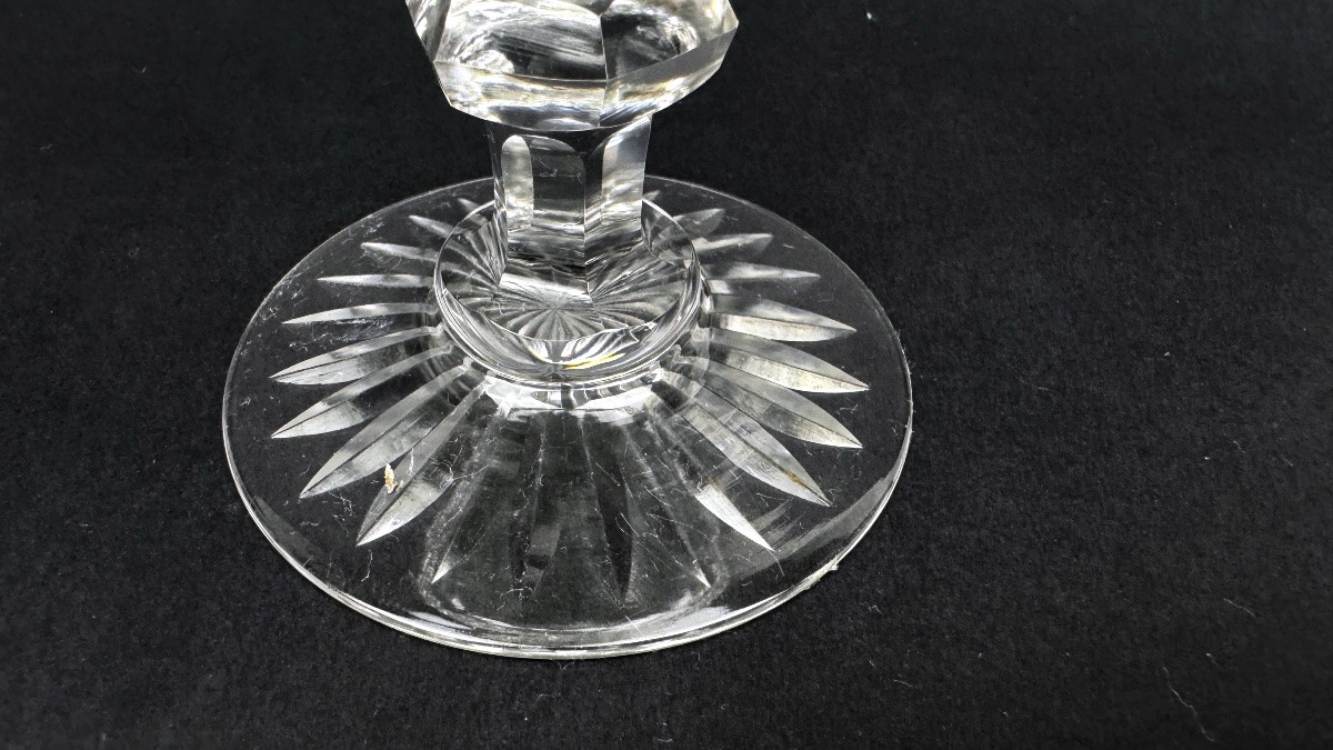 Suite de 8 coupes à champagne, Saint-Louis modèle Trianon-photo-1