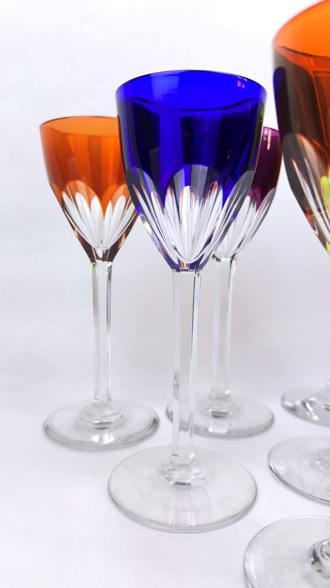 Suite de 6 verres à vin du Rhin, Baccarat modèle Genova                                2367,013-photo-3