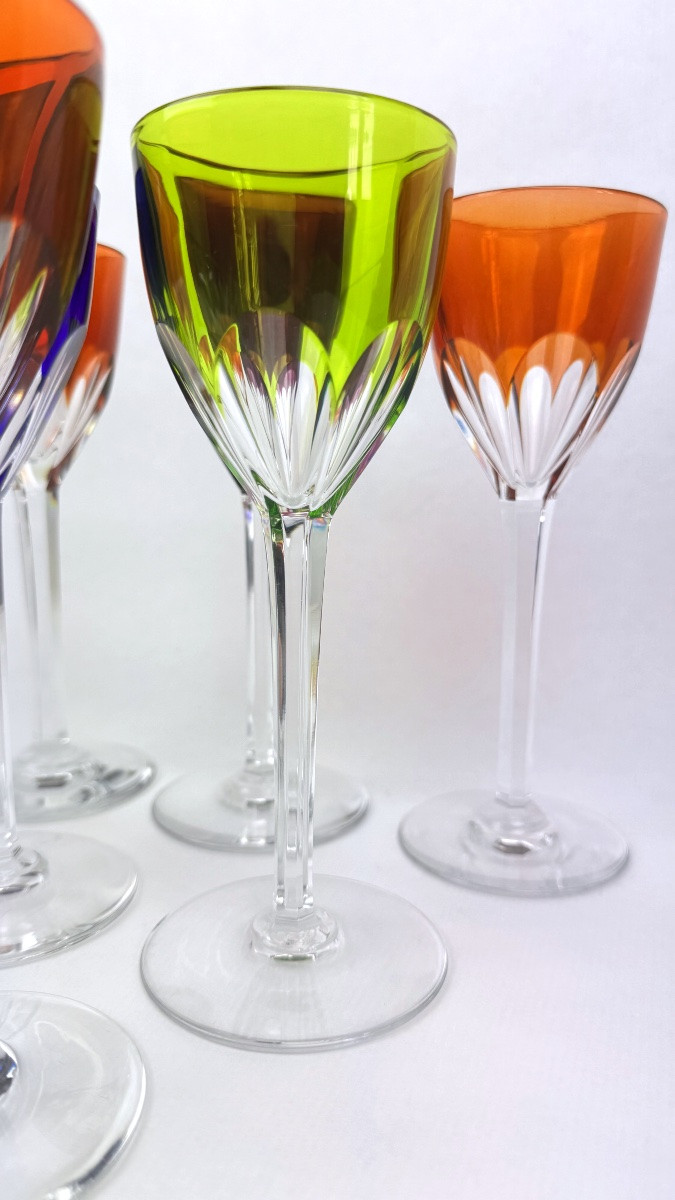Suite de 6 verres à vin du Rhin, Baccarat modèle Genova                                2367,013-photo-4