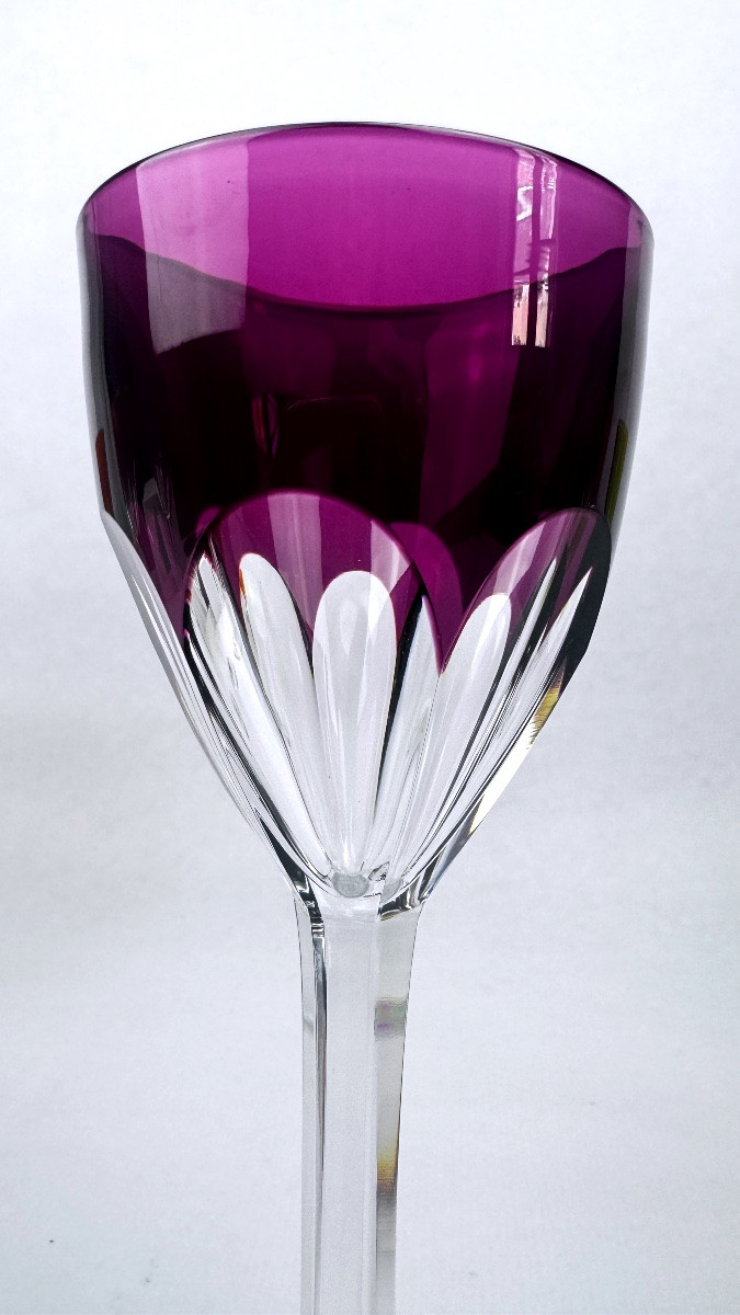 Suite de 6 verres à vin du Rhin, Baccarat modèle Genova                                2367,013-photo-3
