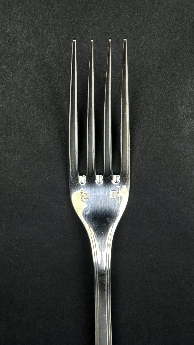 Suite de 6 fourchettes Christofle modèle America                                       2368,002-photo-4