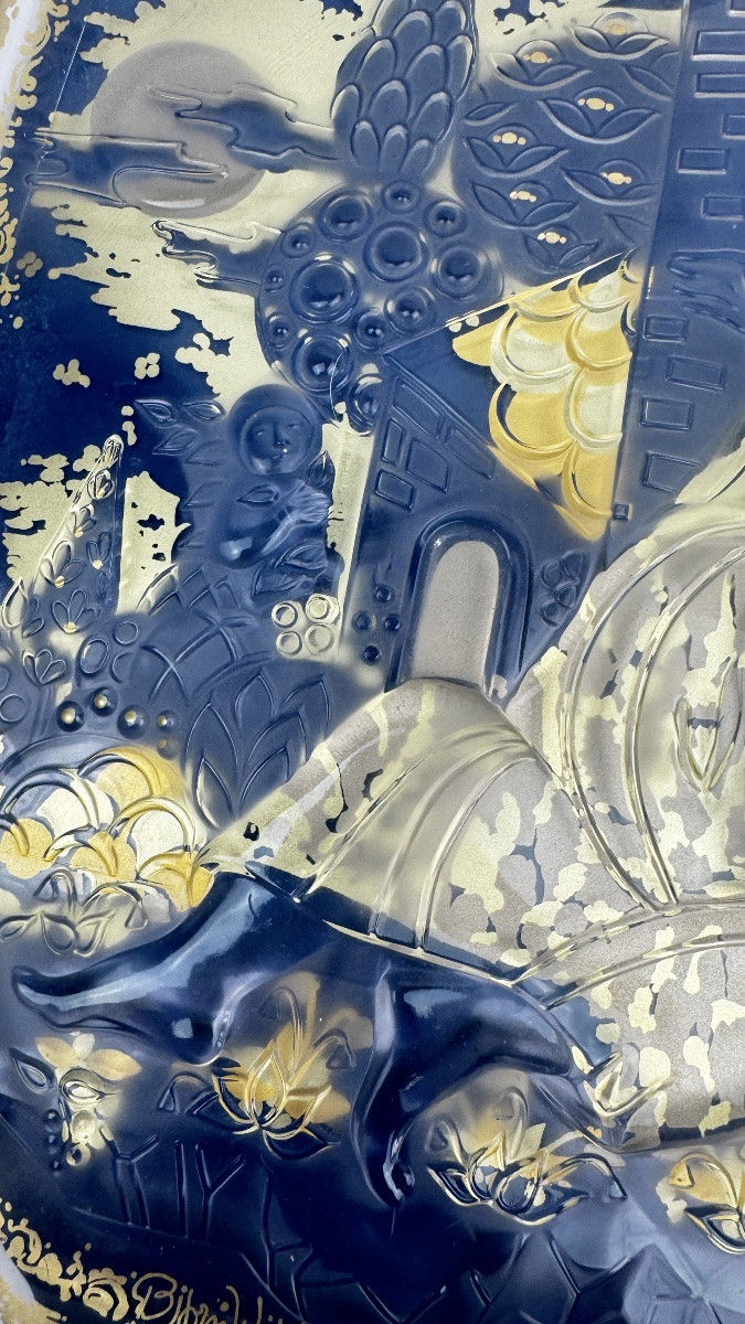 Proantic: Bjørn Wiinblad Rosenthal Studio-linie Gleichnisse 1982 Wall