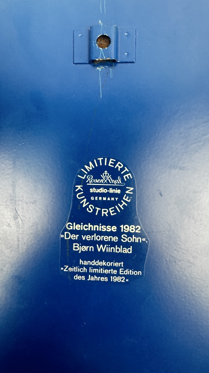 Bjørn Wiinblad Rosenthal Studio-Linie Gleichnisse 1982 plaque murale                   2367,010-photo-7