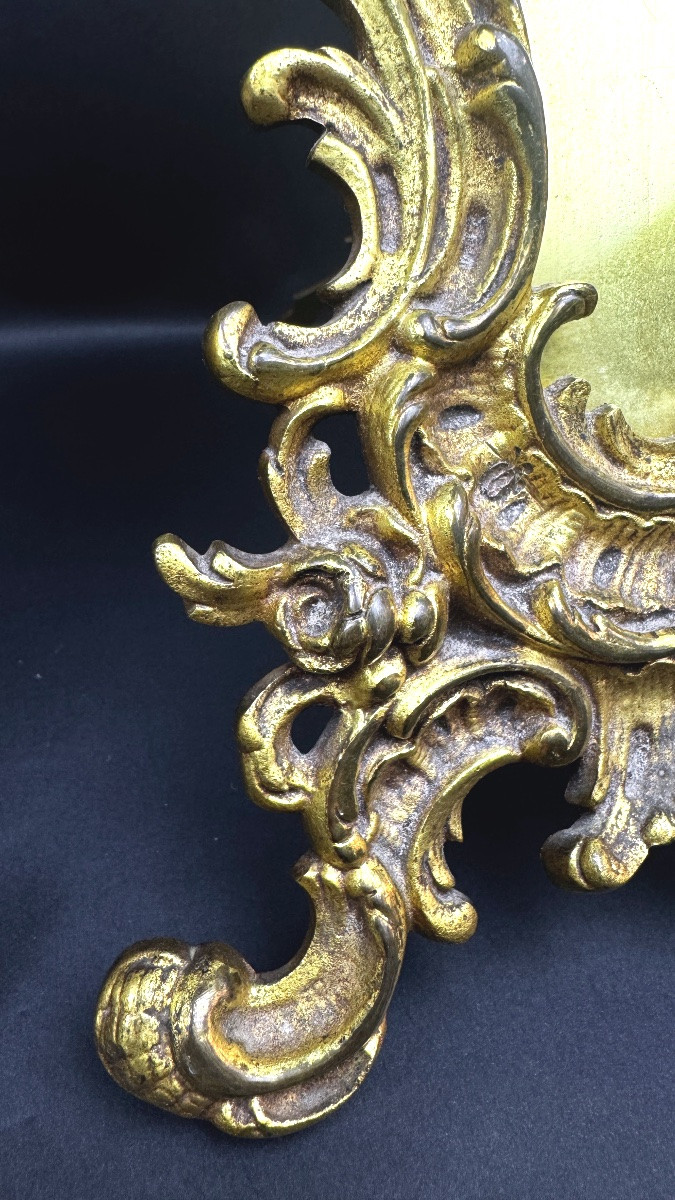 Pair Of Louis XV Style Gilt Bronze Photo Frames-photo-3