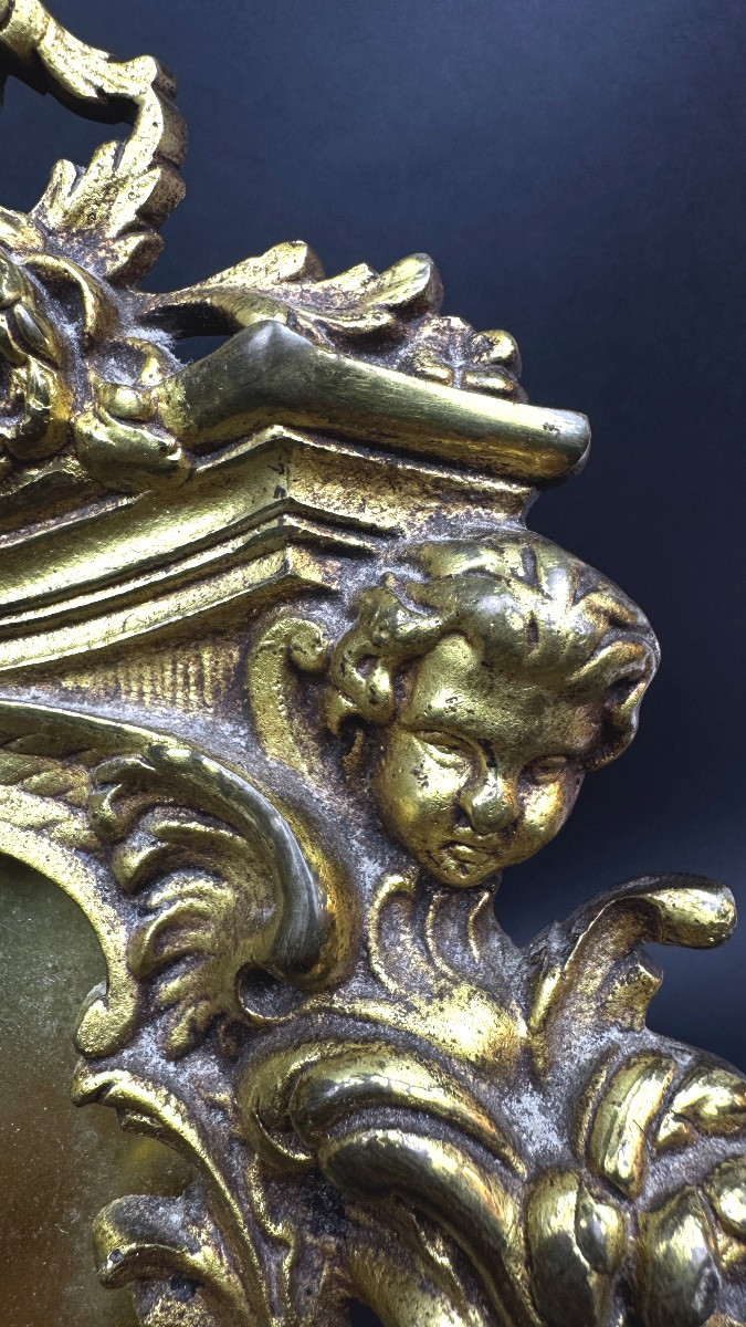 Pair Of Louis XV Style Gilt Bronze Photo Frames-photo-8